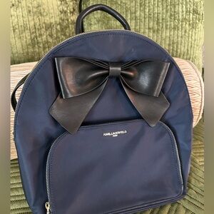 Karl Largerfield ribbon backpack